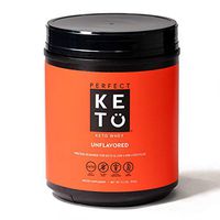 Perfect Keto Pure Whey Protein Powder Isolate Delicious 100% Grass Fed Low Carb Meal Replacement Shake No Artificials, Gluten Free, Soy Free, Non-GMO (Unflavored)