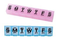 7 Day XXL Twice a Day Weekly Pill Organizer (Pack of 2)