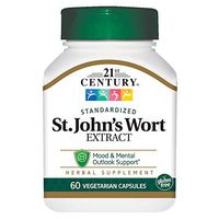 21st Century St. Johns Wort Extract Veg Capsules, 60 Count