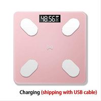 LFSP Electronic Scales, Digital Scales Smart Electronic Digital Scales Portable Weight Scale LCD Digital Wireless Bluetooth BMI Weight Monitor Health Analyzer Fitness Weight Bathroom Scale High-precis