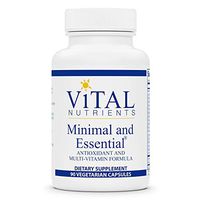 Vital Nutrients - Minimal & Essential - One a Day MultiVitamin/Mineral and Antioxidant Formula - 90 Vegetarian Capsules per Bottle