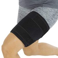 Vive Thigh Brace - Hamstring Quad Wrap - Adjustable Compression Sleeve Support for Pulled Groin Muscle, Sprains, Quadricep, Tendinitis, Workouts, Cellulite Slimmer, Sports Injury Recovery - Men, Women