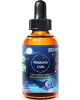 Sleep Aid Liquid Drops | Fall Asleep Faster | Stay Asleep Longer | Melatonin 4.5MG | 60-Day Supply | Glass Bottle (2fl. oz.) 60ml