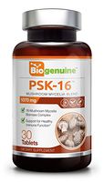 PSK-16 Mushroom 1070 mg 30 Tabs - Natural Immune Defense | Mushroom Blend | Immunity Support | Suitable for Vegetarians