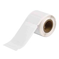 Brady WML-517-292 I.D. PRO Plus LS2000 And BradyMarker 2.5" Height, 1.5" Width, B-292 Self-Laminating Vinyl White/Translucent Color XC Plus Printer Labels (100 Per Roll)