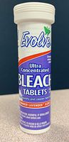 Evolve Bleach Tablets, 8ct Tube, Summer Lavender Scent, Travel Size,