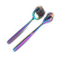 G.S Set of 2 Wartenberg Neurological Pin Wheel Pinwheel 3 & 7 Head Diagnostic Multi Color Rainbow Best Quality