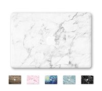 DowBier MacBook Decal Vinyl Skin Sticker Cover Anti-Scratch Decal For Apple Macbook 2016 PRO 13"/Inch A1706/1708 (White Marble)