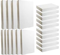 Set of 20 Plain White Gift Boxes in 3 Different Sizes - 2 Large 17x11x2.5-3 Medium 14.5x9.43x1.87-5 Small 10.625x7.75x1.16 - Great for Any Holiday! Simple and Easy Gift Giving! (20)