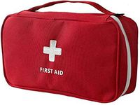 First Aid Kit – 60 Pieces – Small and Light Clear Sided Bag - Packed with Medical Supplies for Emergency, Survival, Hiking, Backpacking, Camping, Travel, Car & Cycling. Be Prepared at Home & Work