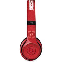 Skinit Decal Audio Skin for Beats Solo 3 Wireless - Officially Licensed College Nebraska Cornhuskers Design