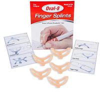 3-Point Products Oval-8 Finger Splint Size 6 (Pack of 5)