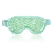 HYJT Eye Mask Cooling Reusable Eye Mask with Gel Beads for Hot Cold Therapy, Pain Relief Mask and Eye Pillow for Puffy Eyes Stress Relief, Migraine, Headache and Sinus Pain (Green)