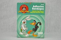 Looney Tunes Bandage - Bugs & Daffy Strips, 3/4" x 3" - Model 62362 - Box of 100
