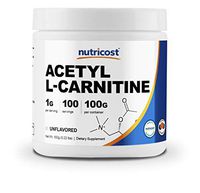Nutricost Acetyl L-Carnitine (ALCAR) 100 GMS - 1000mg Per Serving - High Quality Acetyl L-Carnitine Powder