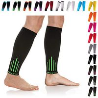 NEWZILL Compression Calf Sleeves (20-30mmHg) for Men & Women - Perfect Option to Our Compression Socks - For Running, Shin Splint, Medical, Travel, Nursing, Cycling (S/M, Green)