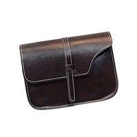 Bolayu Women Girl Shoulder Bag Faux Leather Satchel Crossbody Tote Handbag (B)