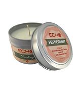 Echo Natural Soy Wax Essential Oil Peppermint Aromatherapy Candle Travel Tin 4 oz