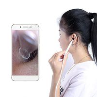 LH Ear Cleaning Endoscope, USB Digital Mini Ear Camera Otoscope Portable HD Visual Earwax Remover Tool, Support Windows PC or Android Phone with OTG
