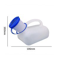 Luckycyc Unisex Urinal, Female Male Unisex Traveling Camping Portable Reusable Urinal Toilet with Connector Delivered Randomly,1000ML