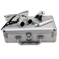 Light TBVECHI LED Head Light Surgical Medical Binocular Loupes 3.5X 420mm LED Head Light +Alu Case Tooth