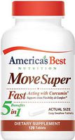 America's Best Nutrition MoveSuper Joint Support with Curcumin - Guaranteed Results - 120 Coated Tablets - Made in USA - GMP Quality Assured - Satisfaction Guaranteed