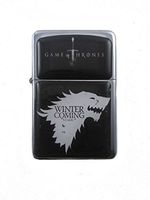 Lighter Game of Thrones Silver Refillable Windproof Oil Petrol Star Flip Top