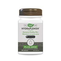 Nature's Way Hydraplenish Patented BioCell Collagen w/MSM, 60 Gelatin Free Capsules