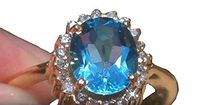 Swiss Blue Topaz 3.03ct Great for The Digestive System
