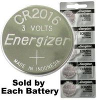 Energizer ECR2016BP (CR2016) 3 Volt Coin Cell, On Tear Strip