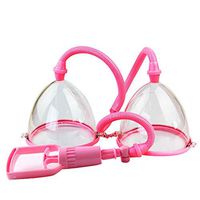 QHYAH Electric Breast Massager Vacuum Cup Breast Enlargement Pump Nipple Sucker Big Breast Bella Must Up Vibrating Bra Enlarge Enhance for Woman,Manualversion,L