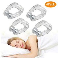 New Clipple Anti Snoring Devices,Snoring Solution Silicone Magnetic Anti Snore Clip, Professional Stop Snoring Nose DeviceRelieve Snore Support Our Comfortable Sleeping (4 Pack)