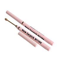 Andux 2pcs/Set Spiral Safety Earpick Earwax Remover Cleaner LXWES-01 (Pink)