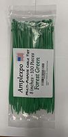 Amplexpo 7" Standard Cable/ Zip Ties (100 pieces) (50lb. strength) (Forest Green)