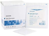 McKesson Medi-Pak Performance Plus Drain-Split Sponge Poly/Rayon 6 Ply 4 X 4 Inch - Pack