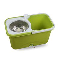 Dual Drive Stainless Steel 360° Spinning Bucket Hand Free Wringing Squeeze Dewatering Basket Automatic Suspension Spinning Free Hand Washing Mop