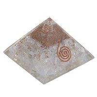 Crocon Opalite Stone Orgone Pyramid for Chakra Balancing Crystal Energy Generator Reiki Healing EMF Protection Spiritual Meditation Home Office Decor Size: 2.5-3 Inch