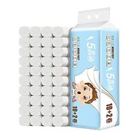 Oeak Roll Paper Towels Bulk Essential 5 Layer Paper Tissue, Thickened Household Skin-Friendly Toilet Paper