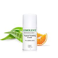 EMOLENT, PROFESSIONAL CODE V, Topical Numbing Cream, Max Strength, Lidocaine 5% with Vitamin E, Vitamin C and Organic Aloe 3.4 fl.oz.(PACKAGE MAY VARIED BY MANUFACTURER), Condition is New