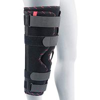 ORTONYX Tri-Panel Knee Immobilizer Full Leg Brace - Breathable and Lightweight - Straight Leg Support - Knee Splint 16" / 40cm