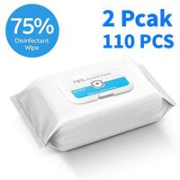 Disinfection Wipes Detergent Wipes，（2 Packs，110 PCS）75% Solvent Content Clean Wipes - Wipes delivery time is 15 Working Days.