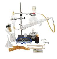 250ml Home Distiller Alcohol Oil Moonshine Distiller Essential Oil Extraction Chemical Experiment Equipment Lab Glassware Kit (Kit 4)
