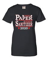 Go All Out Large Black Womens Toilet Paper Hand Sanitizer 2020 Presidential Ticket T-Shirt