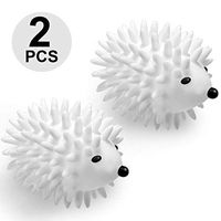 Zhanmai Hedgehog Reusable Dryer Balls Hedgehog Skirt Sweater Washing Ball Soft Laundry Dryer Balls Washing Machine Drying Fabric Softener Alternative (2 Pieces)