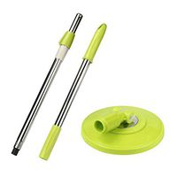 Elaco Mop Handles Only, Spin Mop Pole Handle Replacement for Floor Mop 360 No Foot Pedal (Green)