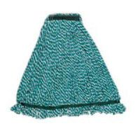 Rubbermaid FGA81206GR00 Medium String Mop Head - 1" Headband, Microfiber/Yarn Blend, Green