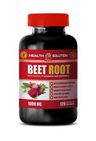 Blood Pressure Supplement Natural - Beet Root 1000MG - Rich Source of Vitamins and Minerals - Beet Root for Blood Circulation - 1 Bottle 120 Capsules