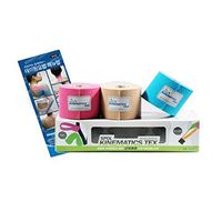 SPOR Elastic Sports Elastic Kinesiology Tape For Muscle Pain Relief and Support 5cmx3.5cm 3Rolls (Pink,Beige,Blue)