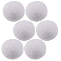 6pcs Natural Organic Wool Clothes Dryer Balls Laundry Fabric Softener Reusable Shorten Drying Time Soften and Fluff Fabric Reduce Static