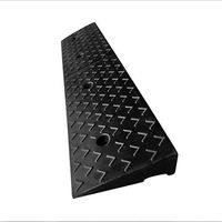 Triangle Rubber Ramps, Hospital Restaurant Pad Truck Bicycle Ramps Non-Slip Vehicle Ramps (Color : Black)